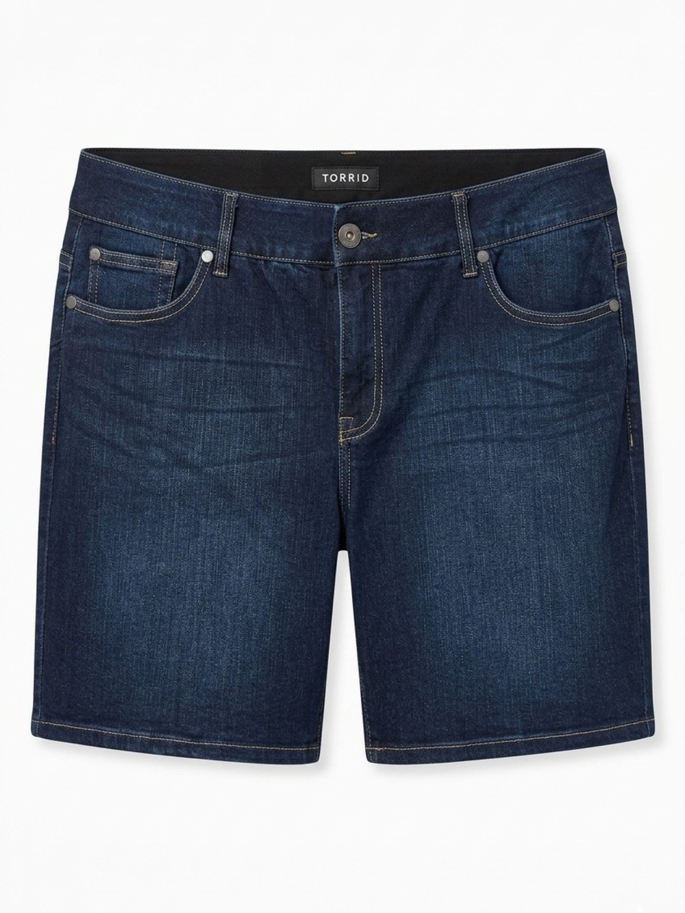 PLUS - Torrid Bombshell Premium Stretch High-Rise Denim Shorts